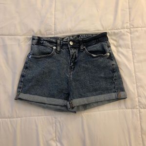 high rise mom shorts